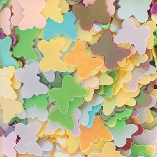12 Pack: Multi Butterfly Specialty Polyester Glitter by Recollections™